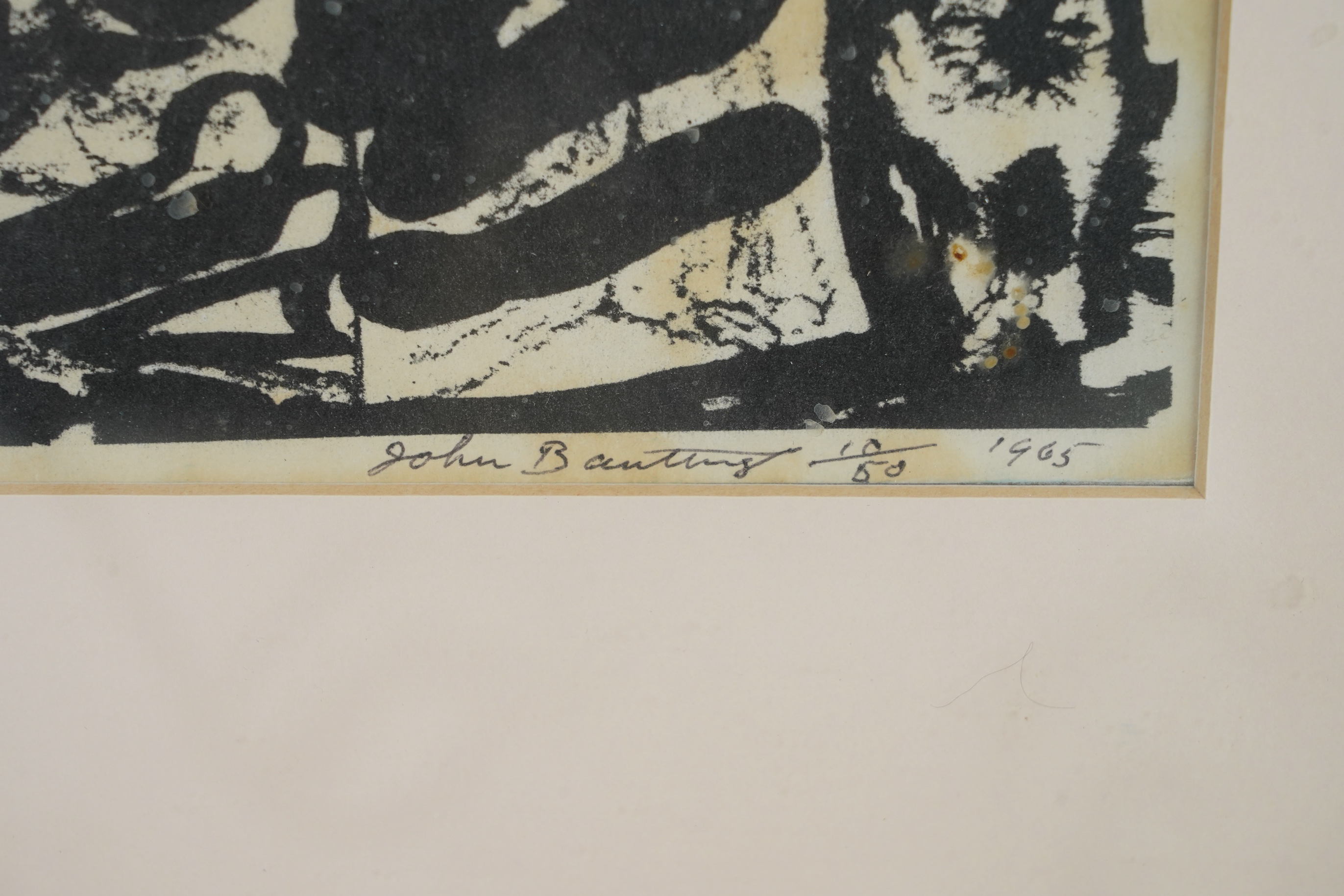 John Banting, 1902-1972, A study of a man playing a musical instrument